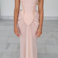 Rosa Vintage elegante Perlen A-Linie Spitze Ballkleid Abendkleid gh2926