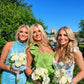 Blue floral elegant long formal evening gown sleeveless slit dress party dress gh3010