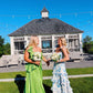 Blue floral elegant long formal evening gown sleeveless slit dress party dress gh3010