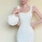 girlhomeshops - Robe de bal blanche élégante et délicate en satin perlé gh6233