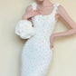 girlhomeshops - Robe de bal blanche élégante et délicate en satin perlé gh6233