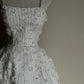 girlhomeshops - Weißes, exquisites, langes Chiffon-Abendkleid mit Perlenverzierungen gh6212