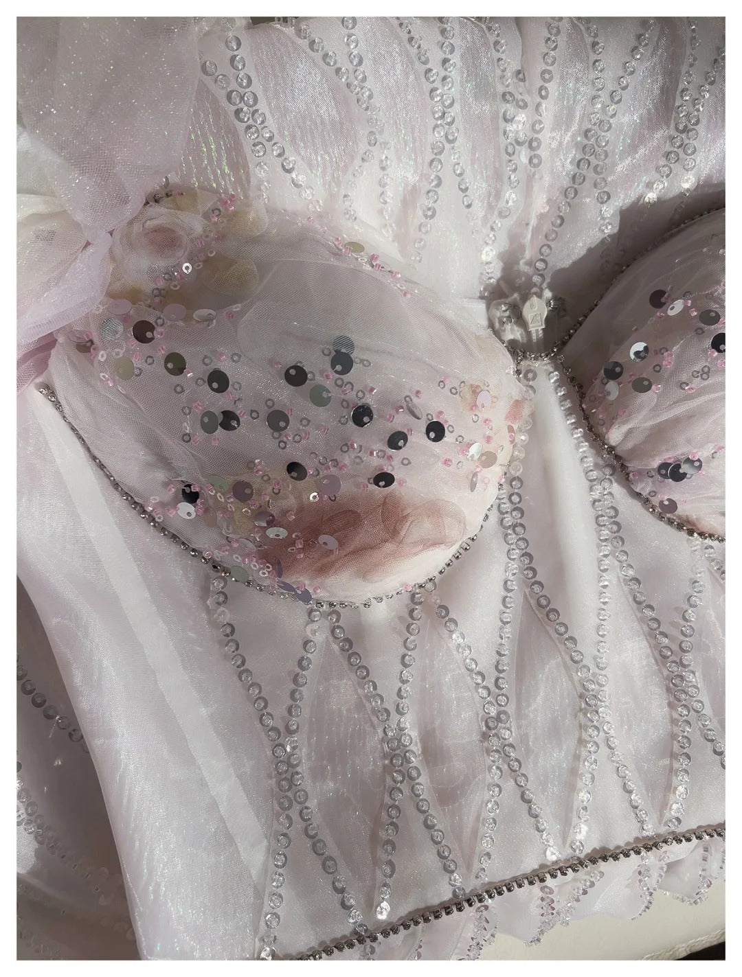 Girlhomeshops - Robe courte en tulle rose à paillettes pour fête d'anniversaire gh5042