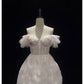 Girlhomeshops - Robe courte en tulle rose à paillettes pour fête d'anniversaire gh5042