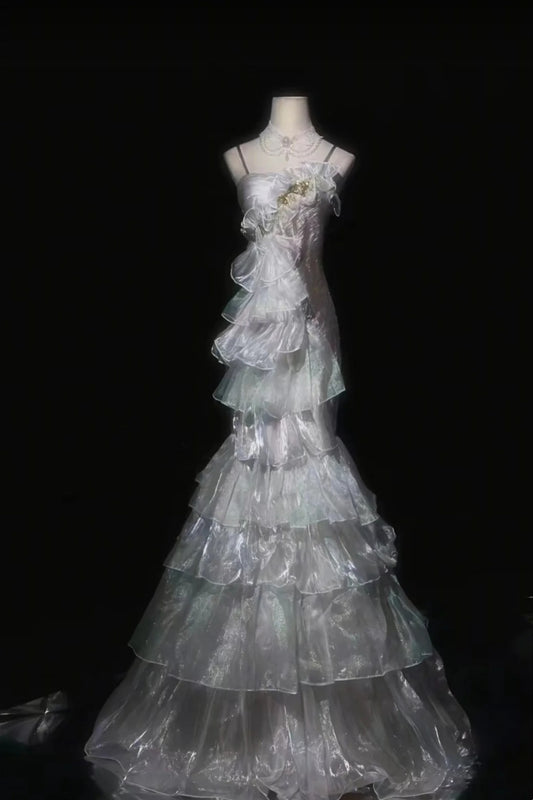 A long chiffon formal dress like moonlight gh6809