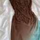 Mint Chocolate Ballkleid Braun Blau Farbverlauf Wunderschönes leichtes exquisites Perlenbesatz Spaghettiträger Langes Chiffon Abendkleid Partykleid gh3338