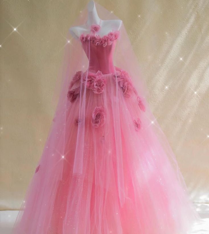 Robe de soirée longue en velours et tulle à fleurs roses, robe de bal, gh4885
