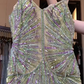Light Mint Green Iridescent Sequin Mermaid Long Evening Gown Spaghetti Straps Prom Dress gh9844