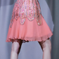 ✨Girlhomeshops-Pink Short Sequin Beaded Spaghetti Strap Prom Dress gh9999