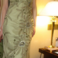 Light Green Vintage Beaded V-Neck Elegant Luxury Prom & Evening Party Dress gh8384