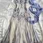 Lila mode elegante exquisite perlen spaghetti strap A-linie lange chiffon ballkleid abendkleid partykleid gh2919
