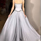 girlhomeshops-Gray elegant exquisite beaded retro elegant long prom dress bridesmaid dress gh5759