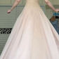 Nude Pink Sleeveless Evening Gown, 3D Floral Lace Tulle A‑Line Long Prom Dress With Cap Sleeve for Banquet Party gh8954