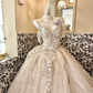 Ivory Strapless Rhinestone Elegant Premium Cinched Waist Voluminous Skirt Long Romantic Dress, Wedding Gown gh7793
