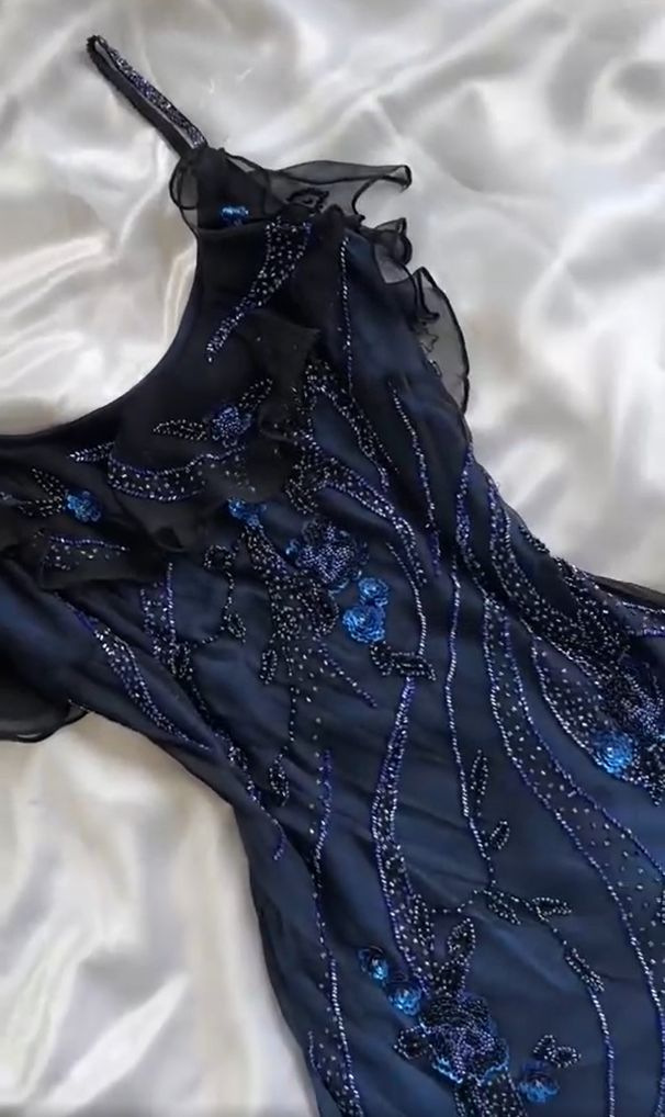 Marineblau Wunderschöne Exquisite Mode Perlen Charming Lange Tüll Elegante Ballkleid Abendkleid Partykleid gh3183