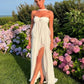 Weiß reine farbe jugendliche elegante süße lange chiffon rüschen unregelmäßigen rock meer strand urlaub party kleid abendkleid prom kleid gh3538