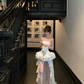 Women Elegant White Strapless Corset High Low Prom Dress Ruffled Train Formal Evening Gown gh9420