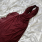 Robe de soirée longue en mousseline de soie bleu foncé/violet, élégante et brillante, avec bretelles perlées, robe de bal, robe de soirée, robe de remise de diplôme gh3507