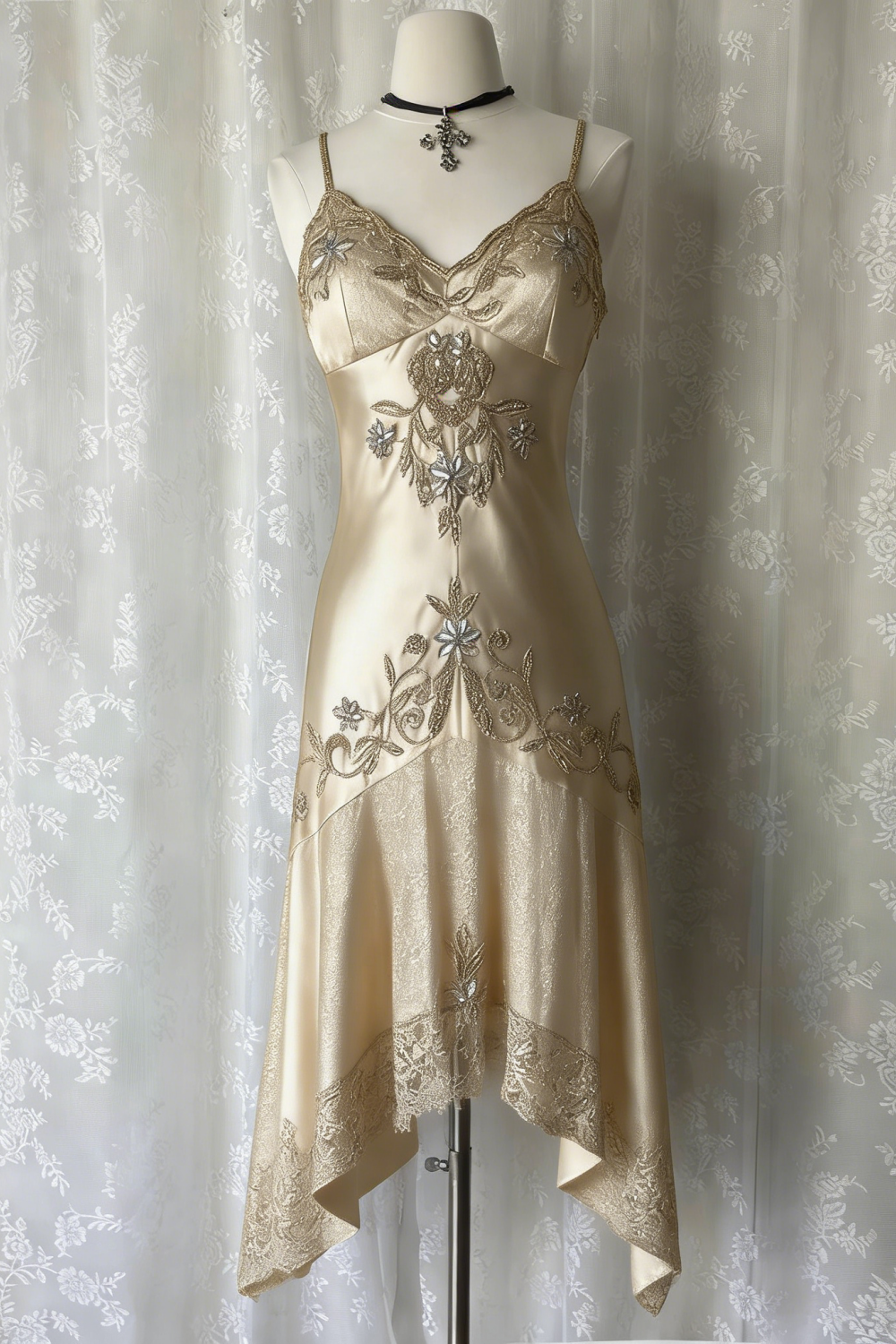 Dark Blue Ethereal Fairy Gothic Mermaid Prom Dress Pretty Floral Beaded Sequin Midi/Short Homecoming Dress Date Dress Party Dress gh4617