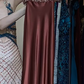 Dusty Rose Spaghetti Straps Evening Gown Hand Beaded Rhinestone Satin Straight Long Formal Prom Dress gh9752
