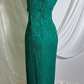 Dark Green Vintage Sexy Prom Gown With Stylized Neckline, Fitted Waist & Slim Fit, Evening Party Dress gh8555