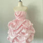 Rosa Süßes Kurzes Satin Homecoming Kleid Geburtstagskleid gh4629