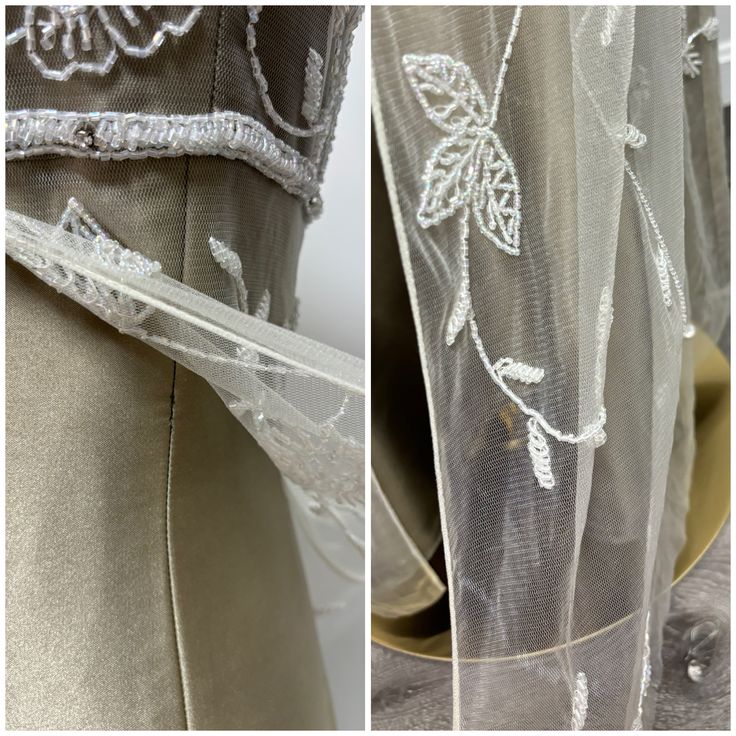 Robe de soirée longue en tulle, magnifique robe de soirée, dégradé rétro, exquise, perlée, élégante, couleur champagne, robe de bal, gh3192