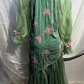 Elegant Vintage Green Long Sleeve Embroidered Prom & Evening Party Dress gh8541