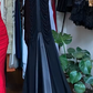 Black Vintage Mermaid Prom Dress Halter Deep V Ruched Front Satin Trim Long Evening Gown gh9604