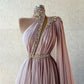 Pink gorgeous shiny beaded long tulle sexy elegant floor-length ball gown evening dress gh3277