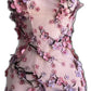 Pink Floral Elegant Sweet Fairy Short Tulle Homecoming Dress Prom Dress Party Dress gh4890