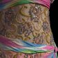 ✨Girlhomeshops-Rainbow Tie Dye Halter Beaded Chiffon Evening Gown gh10156