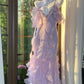 Lilac Romantic Lace Elegant Long Chiffon Ball Gown Evening Dress Party Dress Date Dress gh4613