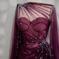 Girlhomeshops-Black/Wine Red/Light Brown Exquisite Beaded Sweetheart Collar Long Tulle Prom Dress Evening Dress Party Dress gh5386
