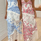 Blue Elegant Floral Delicate Lace Long Ball Gown Birthday/Garden Party Dress Evening Dress Prom Dress Holiday Date Night Dress gh4109