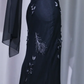 ✨Girlhomeshops-Black Mermaid Evening Gown Sweetheart Spaghetti Strap Beaded Butterfly Feather Tulle Prom Dress gh10067