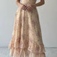 Girlhomeshops-Blumenrüschen Kurzarm Langes Chiffon-Gartenpartykleid Hochzeitsgastkleid gh5203