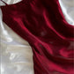 Rotes glänzendes elegantes Spaghettiträger lang elegantes Tüll Partykleid Ballkleid Abendkleid gh3270