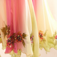 Women Vintage Ombre Chiffon Long Formal Dress Spaghetti Straps Sweetheart Neck Hand-Beaded Floral Irregular Ruffle Hem Evening Gown gh9575