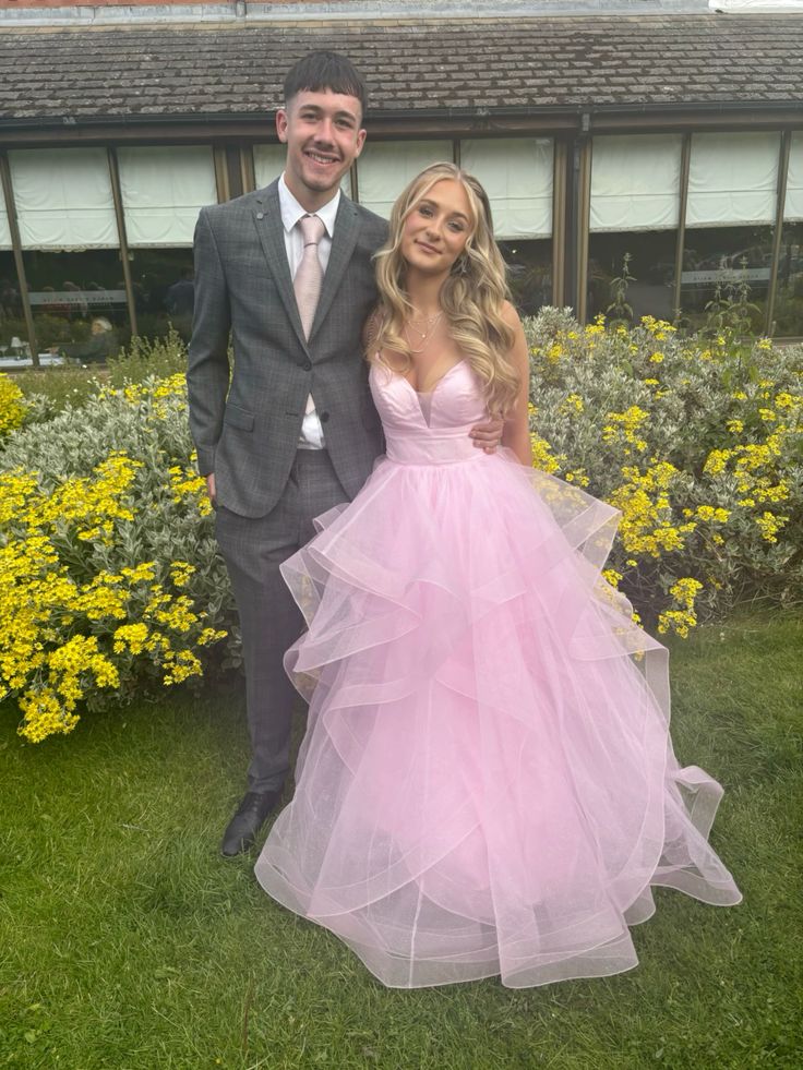 Robe de soirée longue et élégante en tulle rose à la mode, robe de bal, robe de remise de diplôme, robe de cérémonie de passage à l'âge adulte gh3352