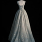 ✨Girlhomeshops-Sage green A-line long tulle gown gh10164