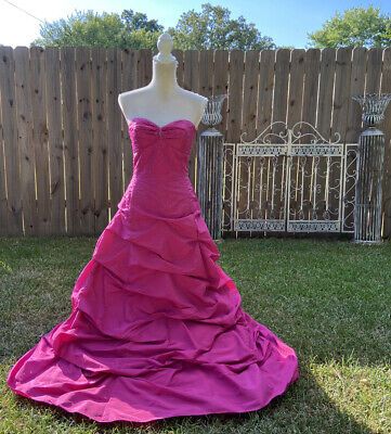 Rosa Retro Elegantes Tube Top Exquisite Strass Langes Ballkleid Abendkleid gh3310