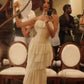 White Vintage Fashion A-line Off-shoulder Long Chiffon tulle Tiered Ruffle Ball Gown Evening Dress Party Dress Prom Dress gh3658