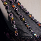 One Shoulder Black Purple Gradient Mermaid Prom Dress Sequins Rhinestones 3D Floral Formal Gown with Train gh9543