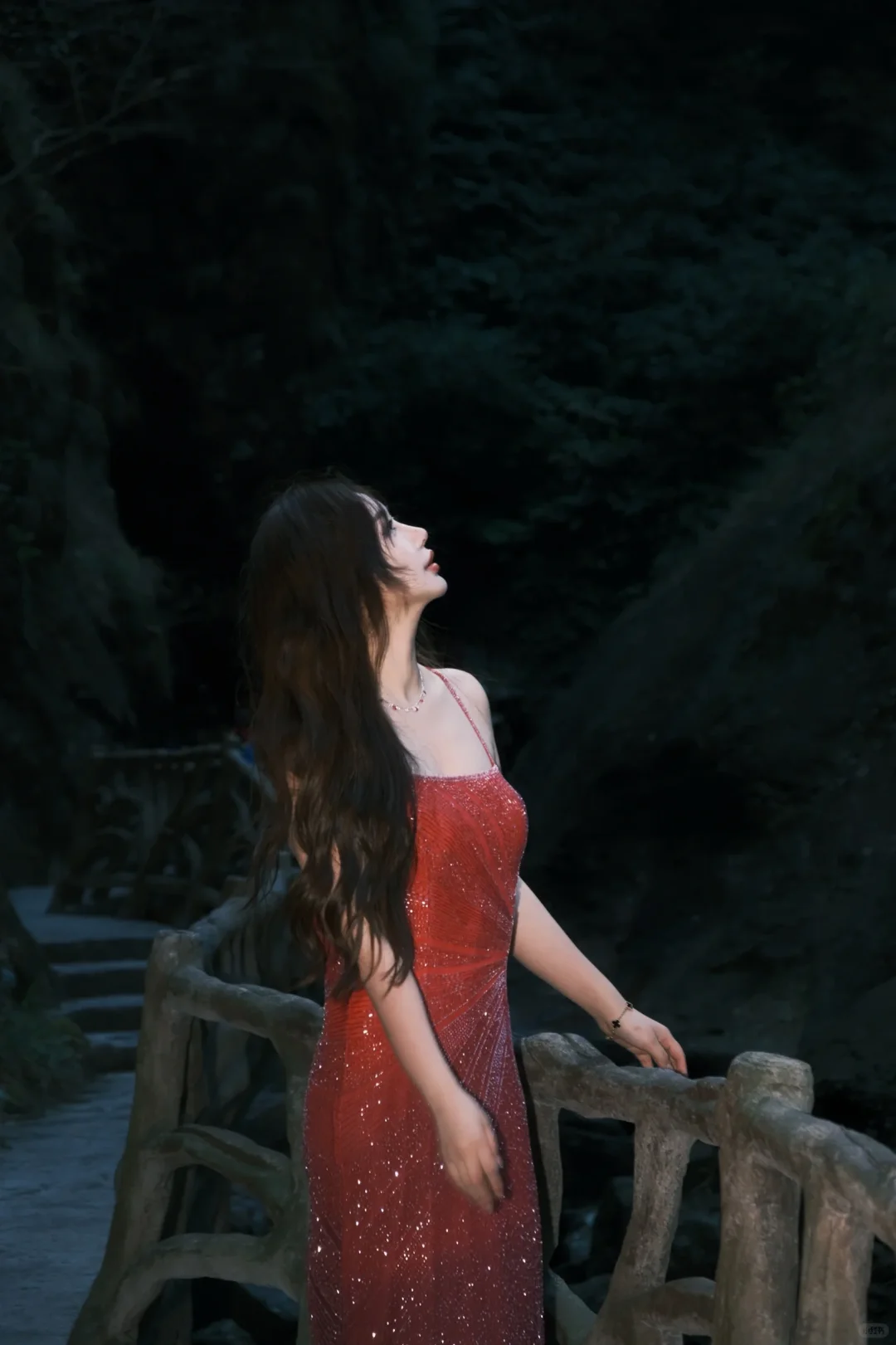 Red Burgundy Ombre Sequin Mermaid Long Evening Gown Spaghetti Straps Prom Dress gh9855