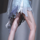 ✨Girlhomeshops-Light Ice Blue Sequin Spaghetti Strap Evening Dress Cowl Neck Irregular Ruffle Party Gown gh10047