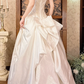 Vintage Long Prom & Wedding Dress, Off‑White Off‑the‑Shoulder Gown, Beaded Details, Fitted Waist, Palace‑Style Full Flared Skirt gh8592