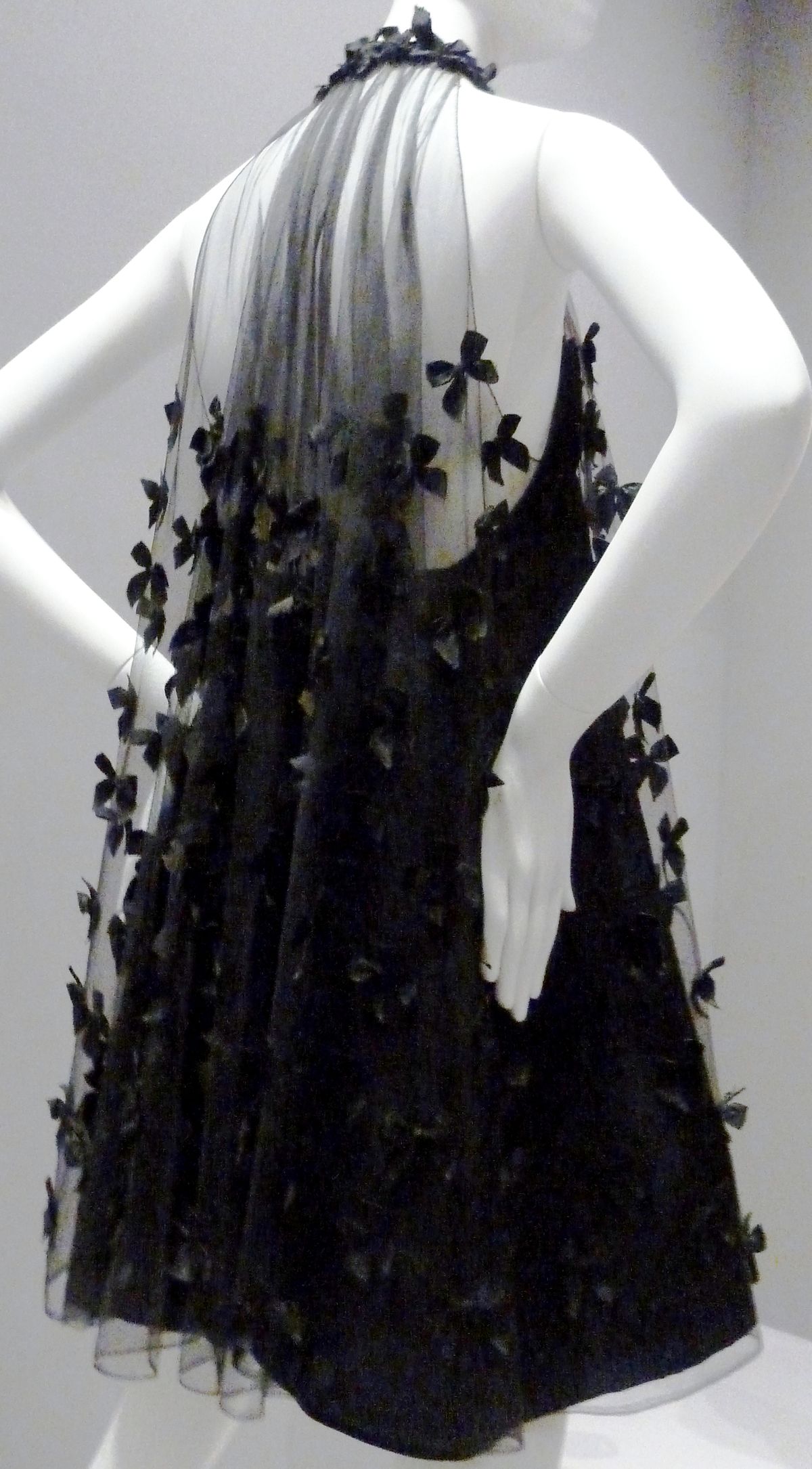girlhomeshops – Schwarzes, exquisites Schmetterlings-Kurz-Tüll-Heimkehrkleid, wunderschönes Strapskleid, gh5692