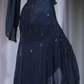 ✨Girlhomeshops-Black Spaghetti Strap Prom Gown Beaded Sequin Irregular High Low Lace Chiffon Evening Dress gh10075