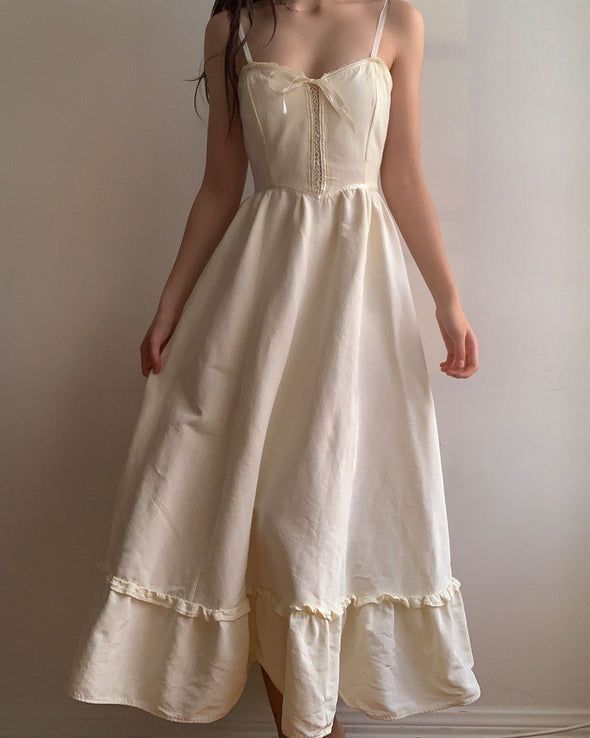 Ivory White Vintage Elegant Spaghetti Strap Long Chiffon Ball Gown Evening Dress Bridesmaid Dresses gh4105